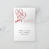 African Daisy Blume Wedding Foto Dankeskarte (Innenseite)