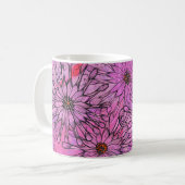 African Daisy Cape Daisies Pink Blume Blumenstrauß Kaffeetasse (Vorderseite Links)