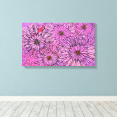 African Daisy Cape Daisies Pink Blume Blumenstrauß Leinwanddruck (Insitu (Holzboden))