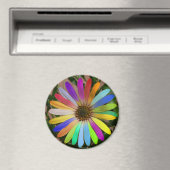 African Daisy Colorful-Magnet Magnet (In Situ (Geschirrspüler))