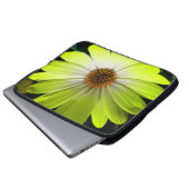 African Daisy Fluorescent Yellow Laptop Bag Laptopschutzhülle (Vorne Knopf)