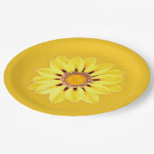 African Daisy / Gazania - Mustard Gold Pappteller (Schrägansicht)