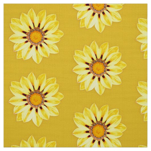 African Daisy / Gazania - Mustard Yellow Stoff (Muster)