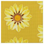 African Daisy / Gazania - Mustard Yellow Stoff (Nahaufnahme)