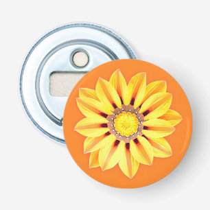 African Daisy / Gazania - Orange und Gelb Flaschenöffner