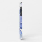 African Daisy Glows Blue iPhone 3 Case (Hinten/Links)