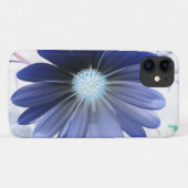 African Daisy Glows Blue iPhone 3 Case (Rückseite (Horizontal))