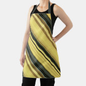 African Daisy Green and Yellow Strip Schürze (InSitu)