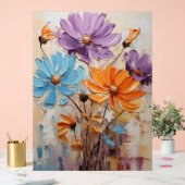 African Daisy - Impasto Floral Acrylschild (Hochzeit)