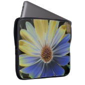 African Daisy Lapis und Gold Laptop Bag Laptopschutzhülle (Vorne Rechts)