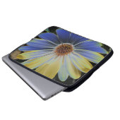 African Daisy Lapis und Gold Laptop Bag Laptopschutzhülle (Vorne Knopf)