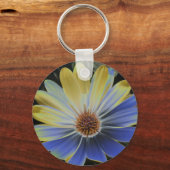 African Daisy Lapis und Gold Schlüsselanhänger (Vorderseite)