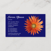 African Daisy - Tiefe Marine Visitenkarte (Rückseite)