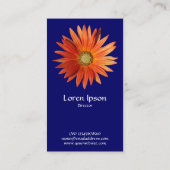 African Daisy - Tiefe Marine Visitenkarte (Rückseite)