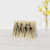 African Dance Group1 Karte (Gelbe Blume)