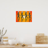African Dancers Poster (Küche)