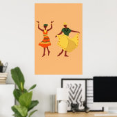 African Dancers Poster (Heimbüro)