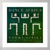 African Dancers Poster (Vorne)