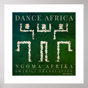African Dancers Poster