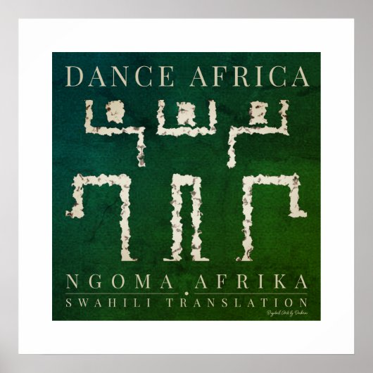 African Dancers Poster (Vorne)
