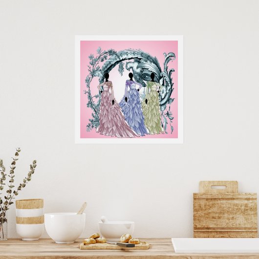 African Debutante Ball Poster (Küche)