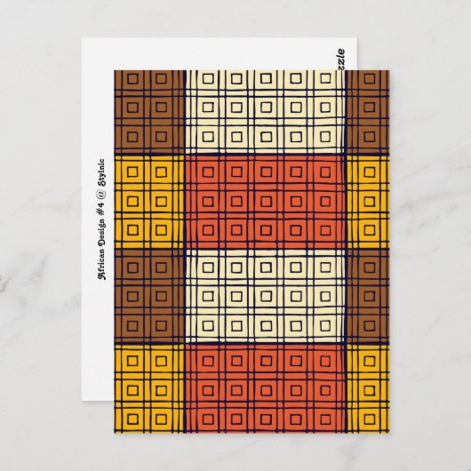 African Design #4 @ Stylnic Postkarte (Vorne/Hinten)