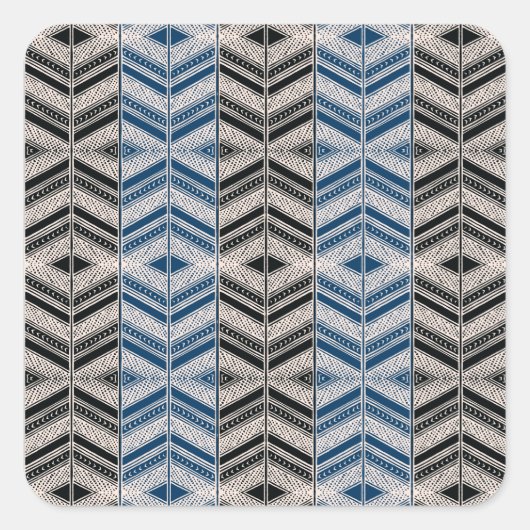 African Design #8 @ Stylnic Quadratischer Aufkleber (Vorderseite)