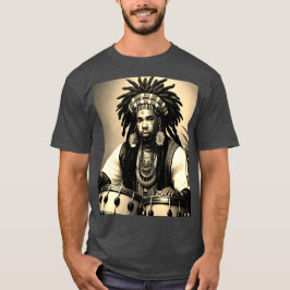 African Design Charcoal Heather T - Shirt