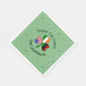 African Diaspora Irish American Kleeblatt Serviette (Ecke)