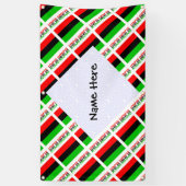 African Diaspora oder American Flag Tiles Personal Banner (Vertikal)
