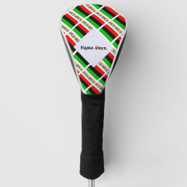African Diaspora oder American Flag Tiles Personal Golf Headcover