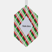 African Diaspora oder American Flag Tiles Personal Ornament Aus Glas (Vorderseite Rechts)