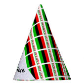 African Diaspora oder American Flag Tiles Personal Partyhütchen (Rechts)