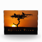African Dream sunset romantic foto with text (Vorderseite)