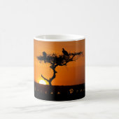African Dream sunset romantic foto with text Kaffeetasse (Mittel)