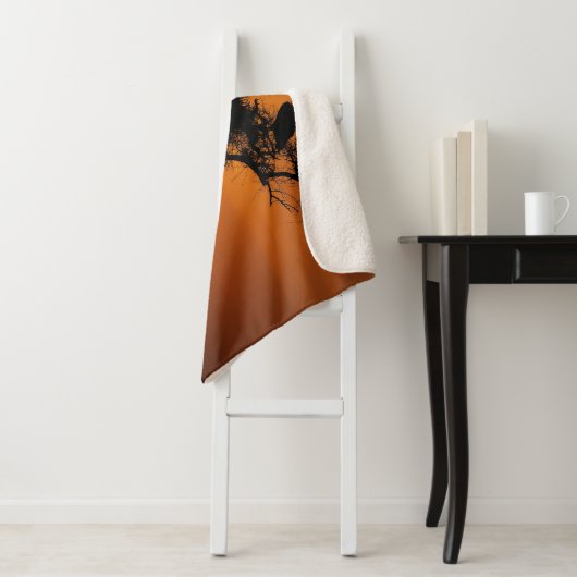 African Dream sunset romantic foto with text Sherpadecke (Beispiel)