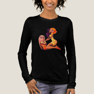 African Drummer Girl T - Shirt