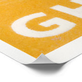 African Drums Print Vintage Ghana Postage Stamp Poster (Ecke)