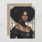 African Duchess Einladung (Vorne/Hinten)