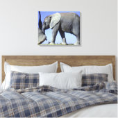 African Elephant Calf Leinwanddruck (Insitu (Schlafzimmer))