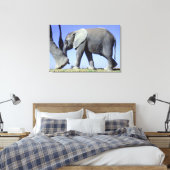 African Elephant Calf Leinwanddruck (Insitu (Schlafzimmer))