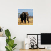 African Elephant Poster Print (Heimbüro)