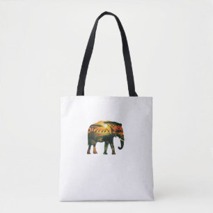 African Elephant Sunset Safari Nature Lovers Shirt Tasche