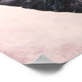 African Elephant Watercolor Canvas Print Poster (Ecke)