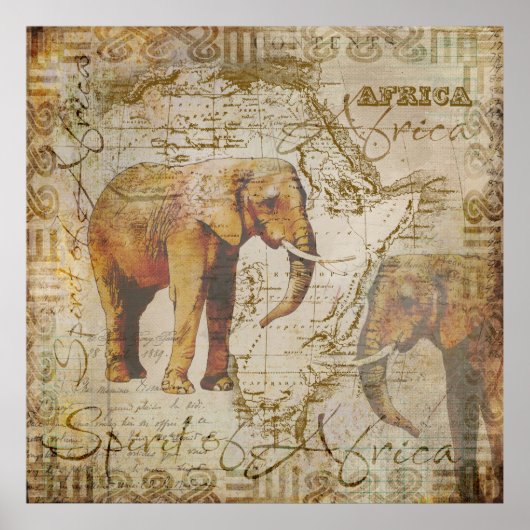 African Elephants.jpg Poster (Vorne)