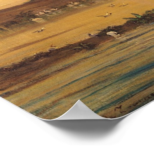 African Elephants Poster (Ecke)