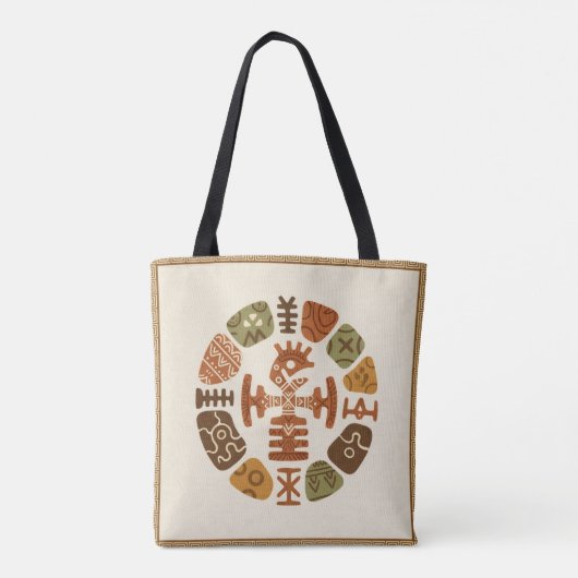 African Ethnic Motifs Tasche (Rückseite)