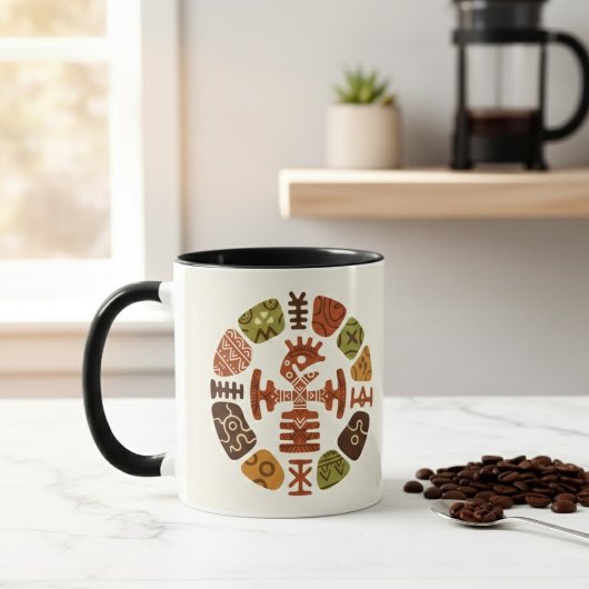 African Ethnic Patterns Tasse