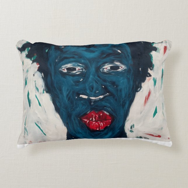 African Face Pillow Dekokissen (Vorderseite)