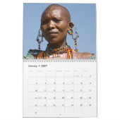 African Faces Wall Calendar Kalender (Jan 2027)